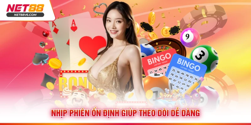 Nhịp phiên ổn định giúp theo dõi dễ dàng